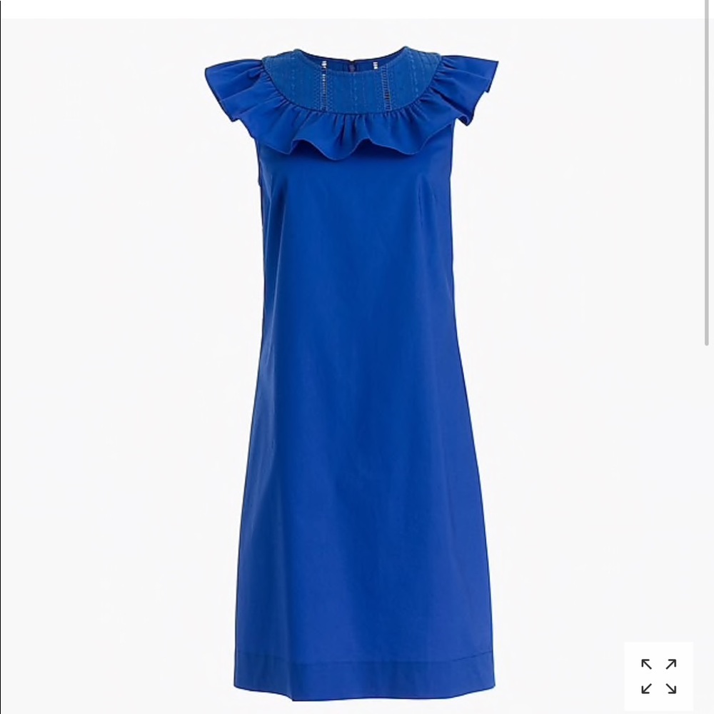J.crew ruffle neck dress